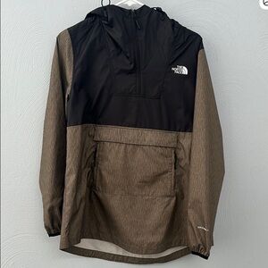 North Face  Black and Olive Hooded Jacket